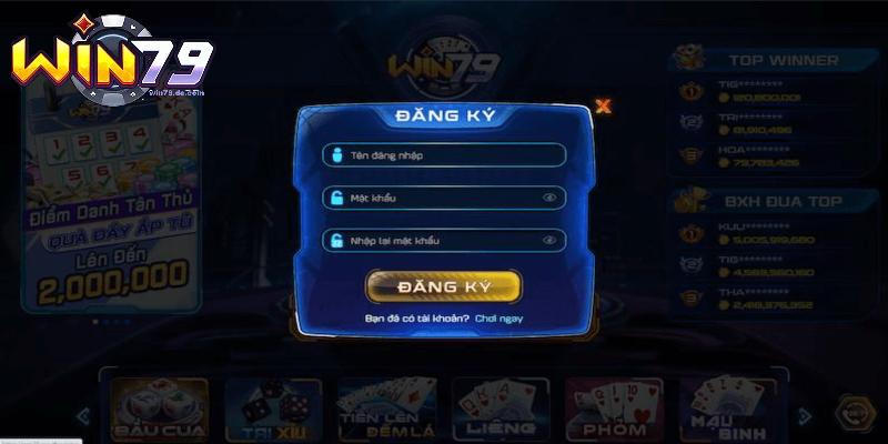 Đăng Ký Win79 - Quy Trình Tạo Tài Khoản Nhanh Chóng Từ A - Z 2 Biểu mẫu đăng ký Win79 chi tiết