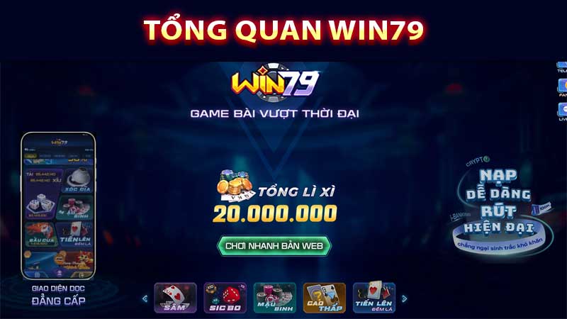 Trang Chủ 21 Tổng quan sảnh game bài win79